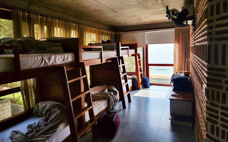 A student room with a sea view