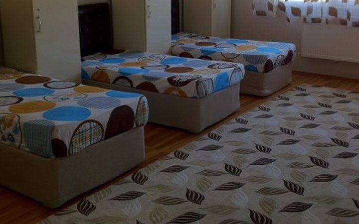 A furnished student residence room in Istanbul