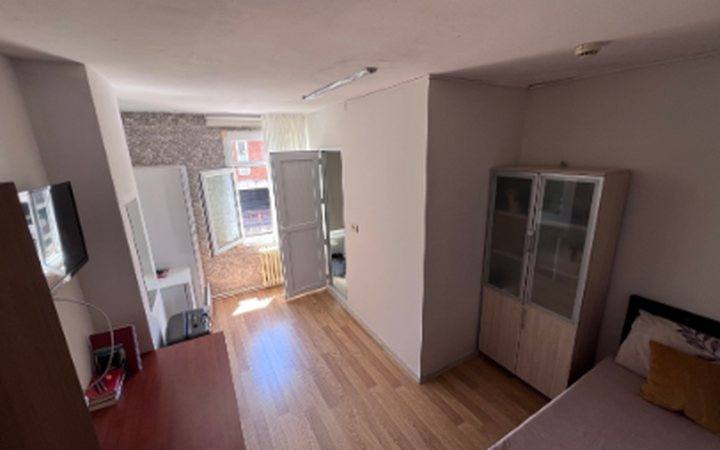 A furnished student residence room in Istanbul