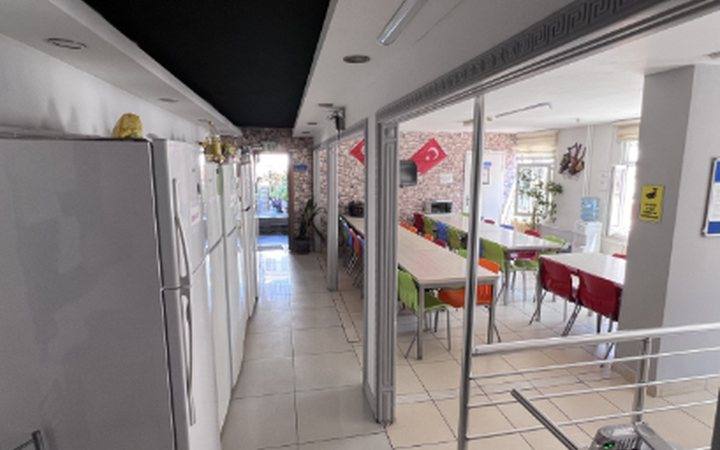 A furnished student residence room in Istanbul