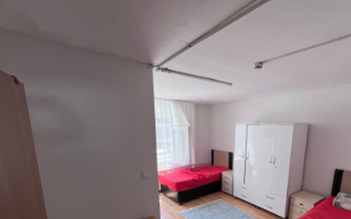 A furnished student residence room in Istanbul